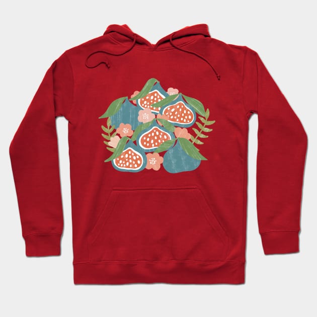 Fun Fantastic Figs (coral) Hoodie by Milamoo